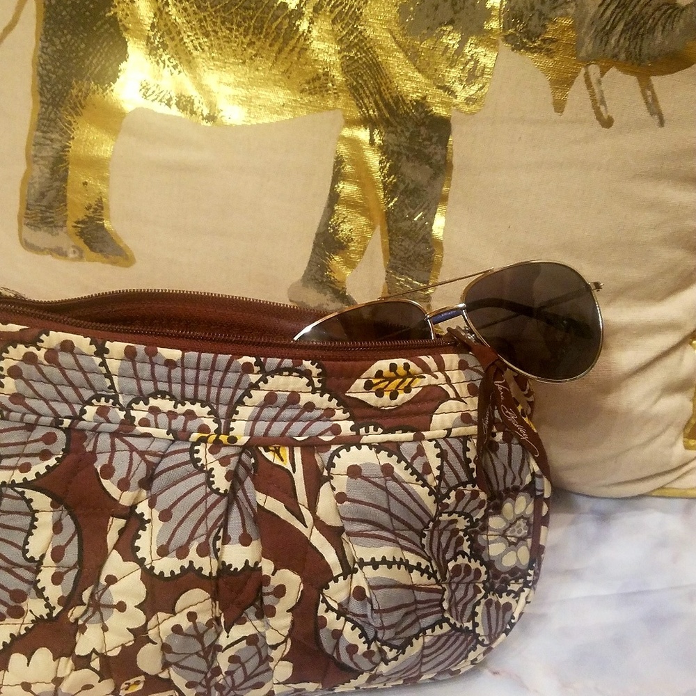 Small Blue+Brown Vera Bradley purse